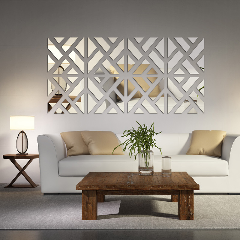 Modern Mirror Wall Stickers For Living Room