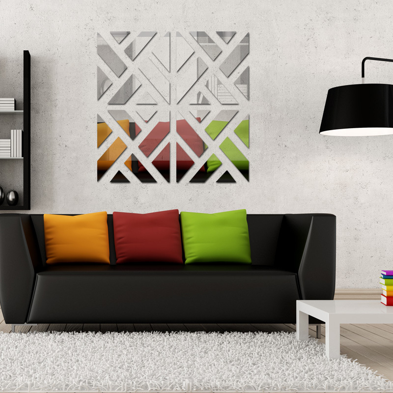 Modern Mirror Wall Stickers For Living Room