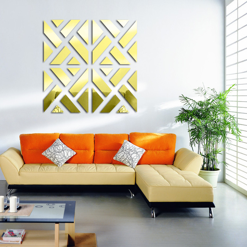 Modern Mirror Wall Stickers For Living Room