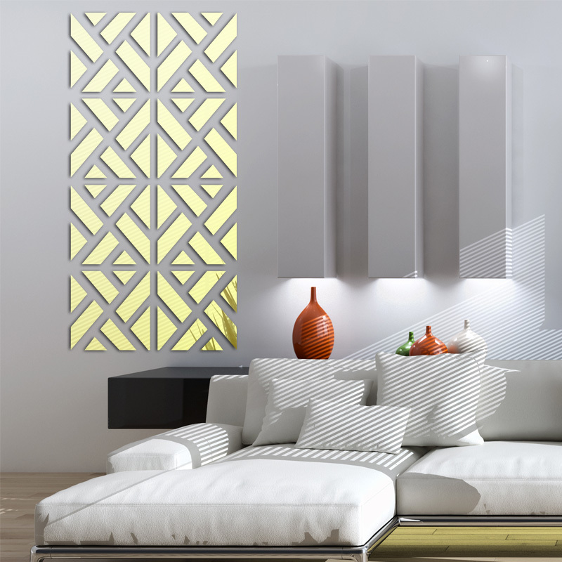 Modern Mirror Wall Stickers For Living Room