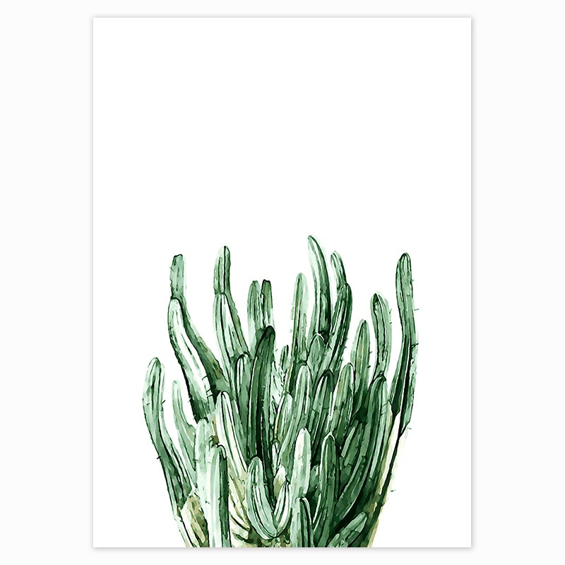 Scandinavian Style Tropical Plants Poster