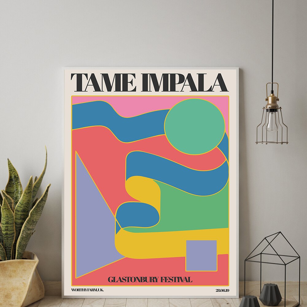 Tame Impala At Glastonbury Gig Poster