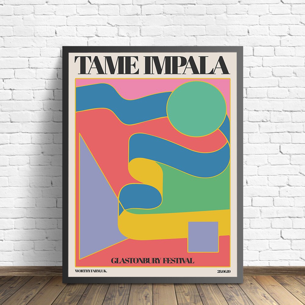 Tame Impala At Glastonbury Gig Poster