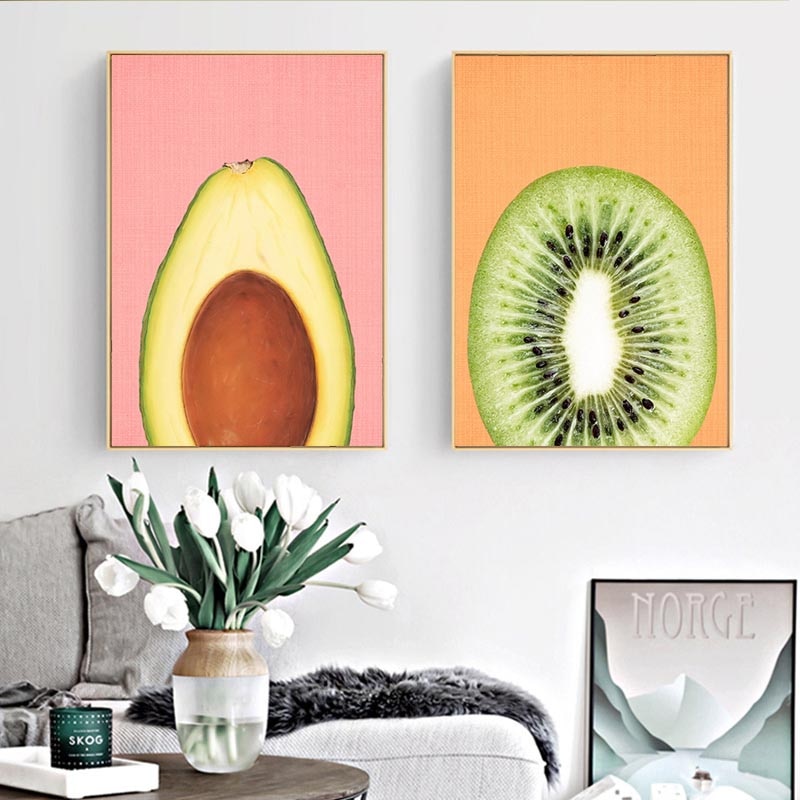 Acid Fruit Canvas Poster