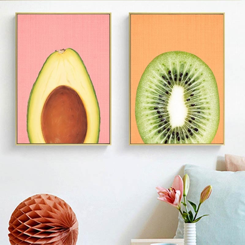 Acid Fruit Canvas Poster