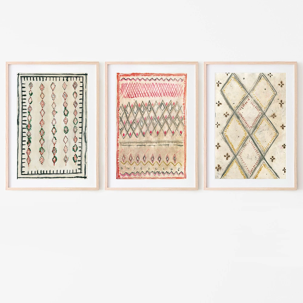 Eclectic Moroccan Rug Style Wall Picture