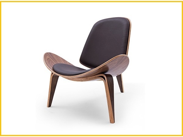 Modern Three-Legged Wooden Chair