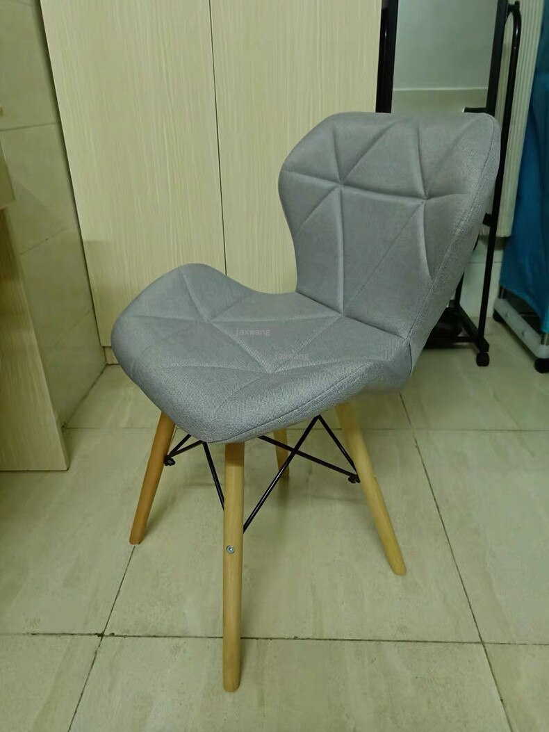 Decorative Geometric Style Leather Chair