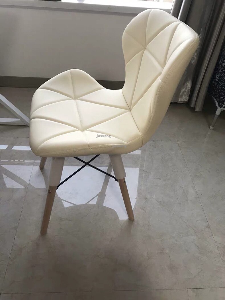 Decorative Geometric Style Leather Chair