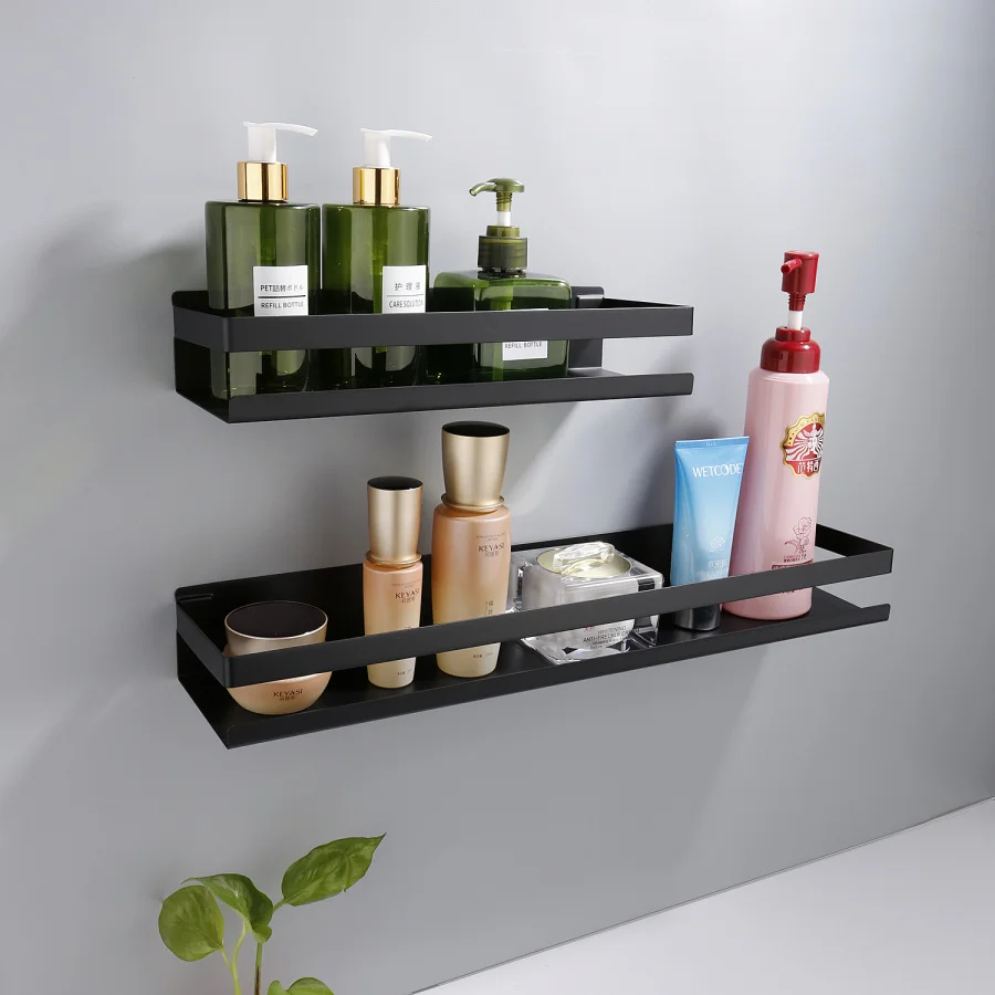 Matte Stainless Steel Bathroom Shelf