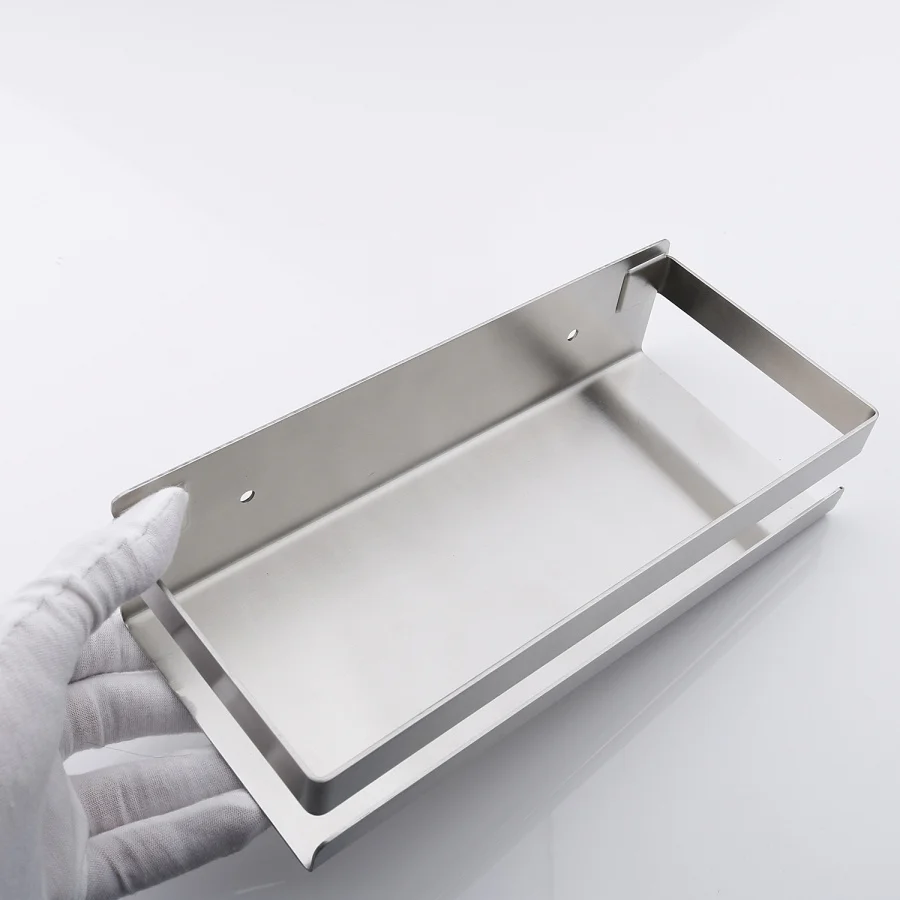 Matte Stainless Steel Bathroom Shelf