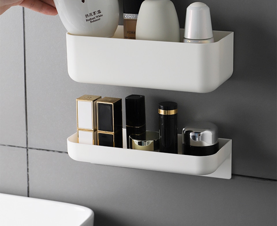 Wall Mounted Portable Bathroom Storage Rack