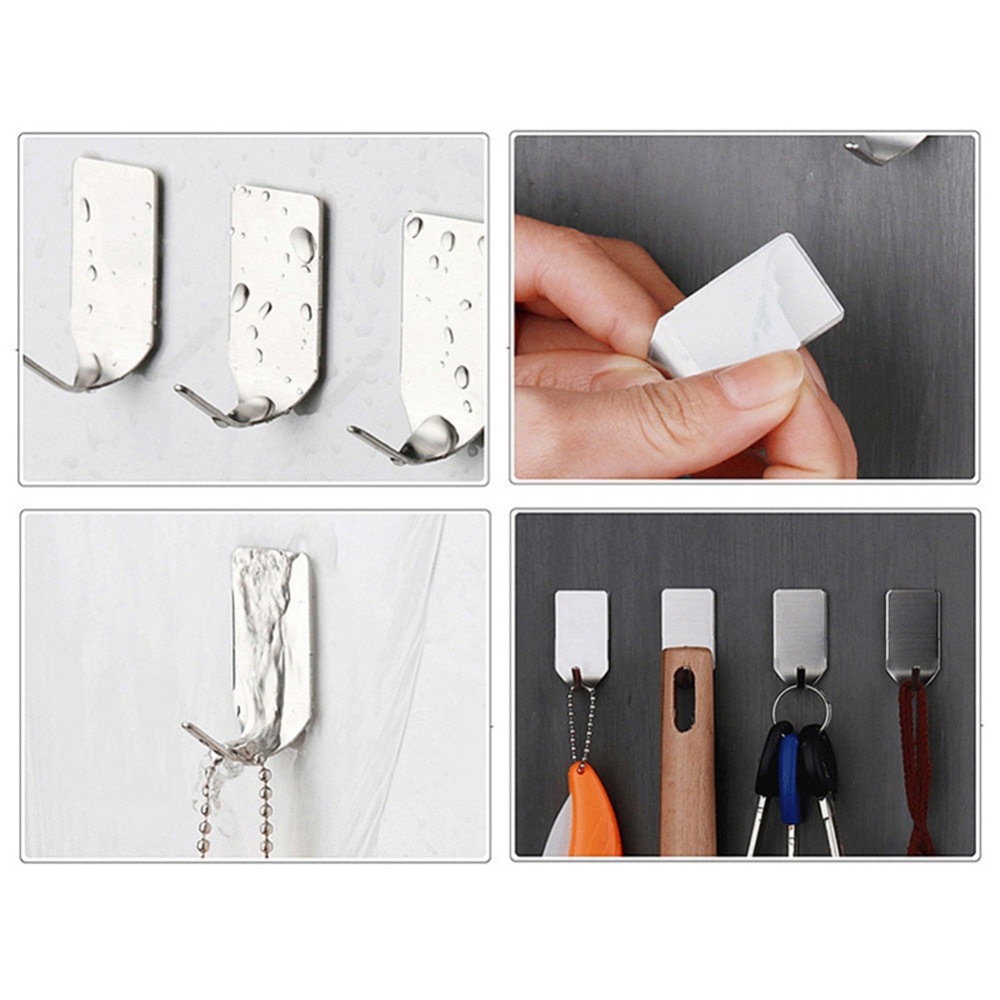 8 Pcs Bathroom Robe Wall Hooks