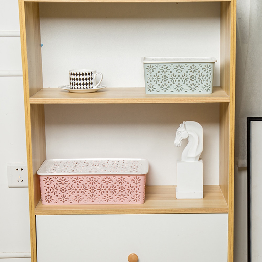 Floral Hollow Out Storage Basket