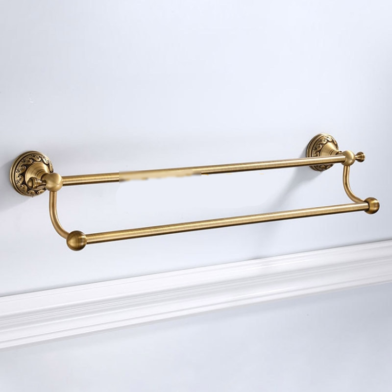 Brass Double Towel Rail for Bathroom