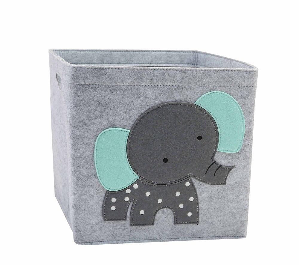 Animals Patchwork Felt Storage Basket