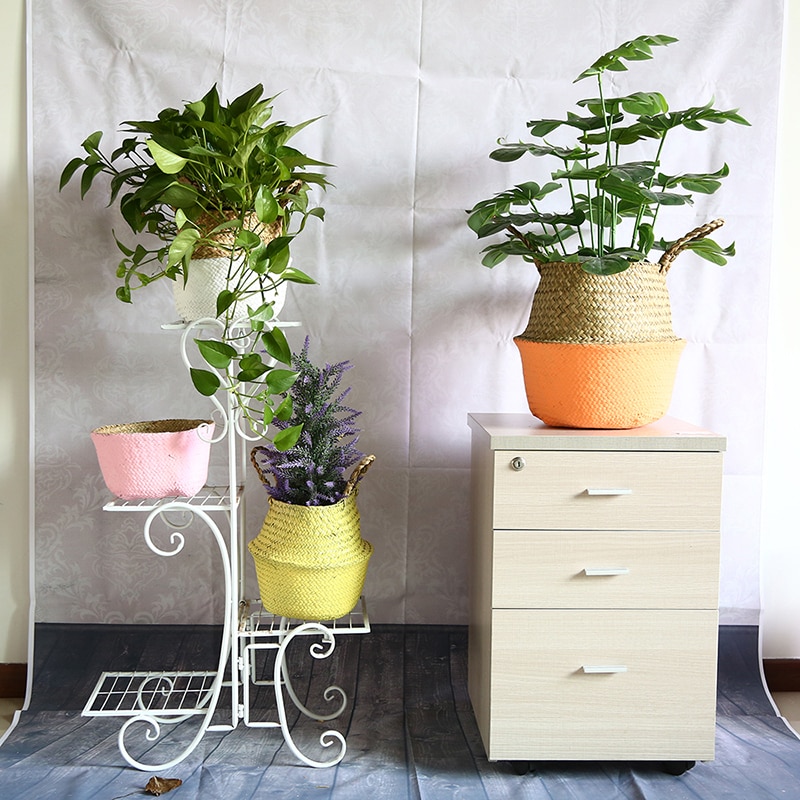 Woven Seagrass Laundry Basket