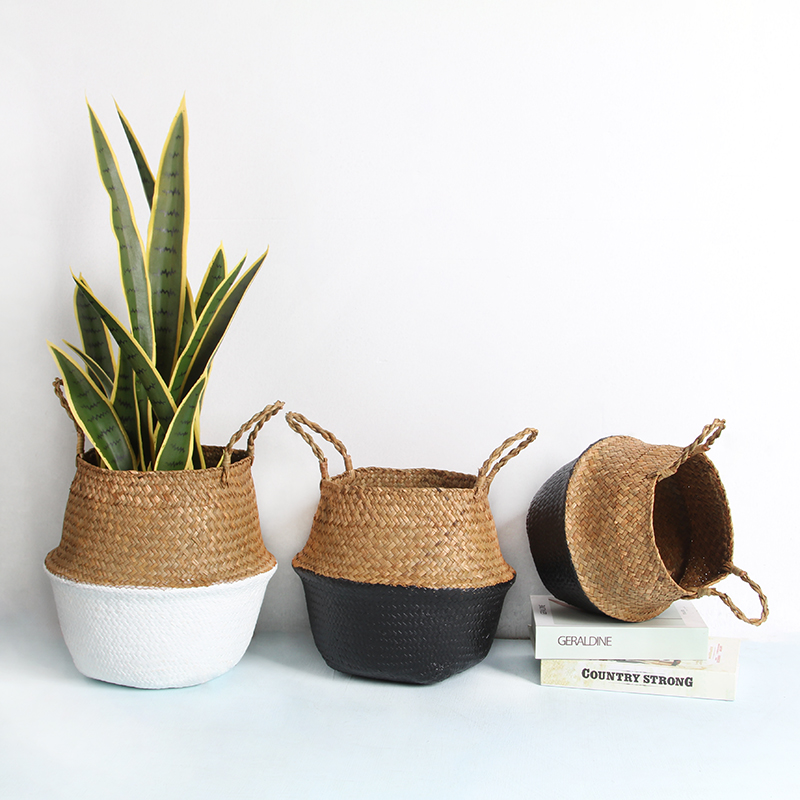 Handmade Fiber Flower Pot for Gardening