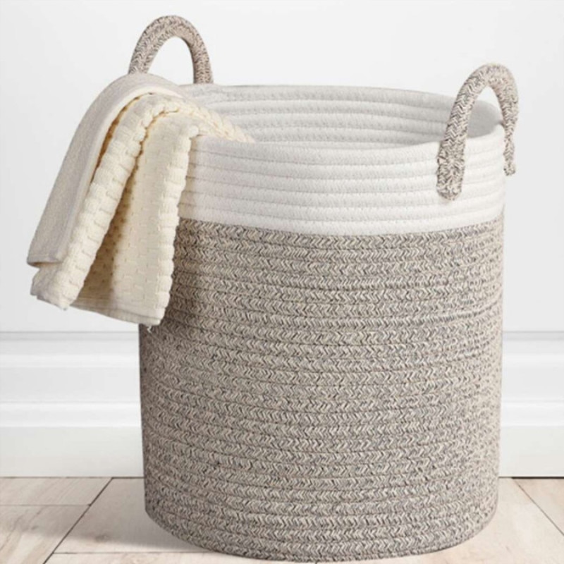 Nordic Cotton Rope Clothing Storage Basket