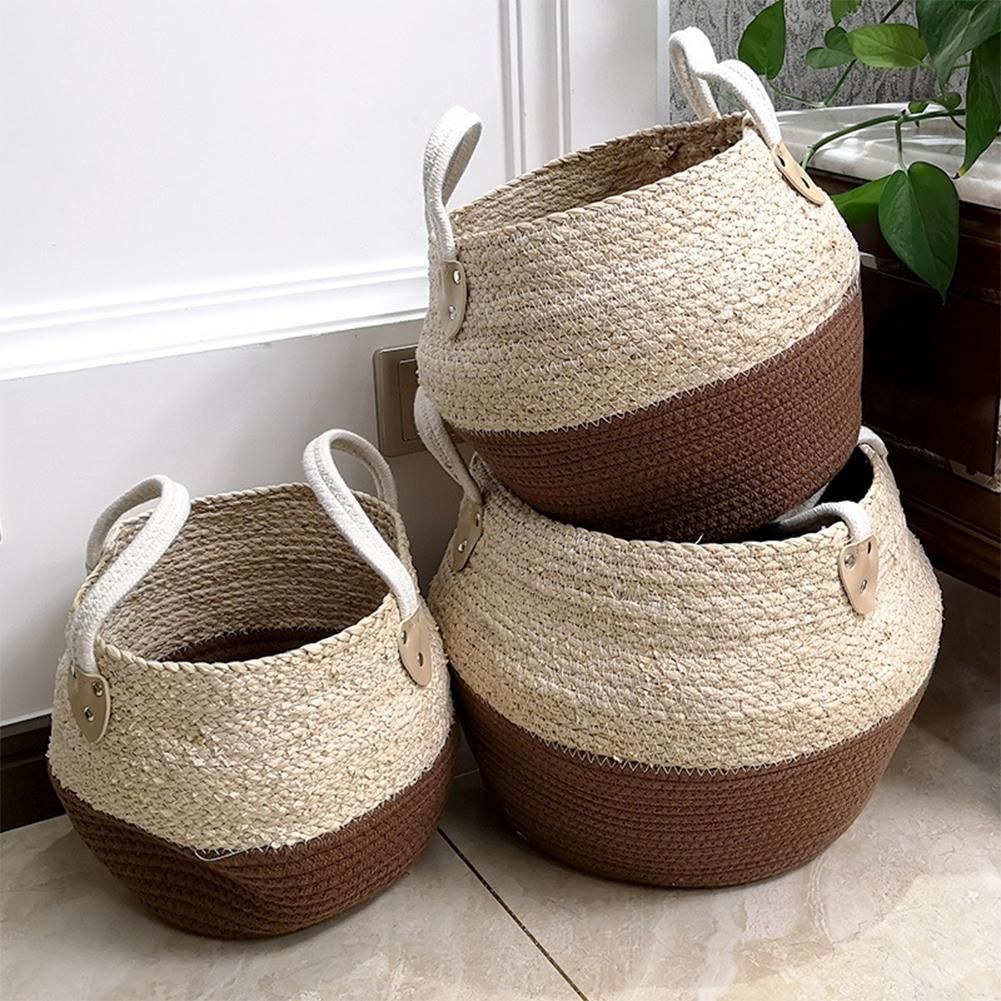 Natural Storage Basket with Handle