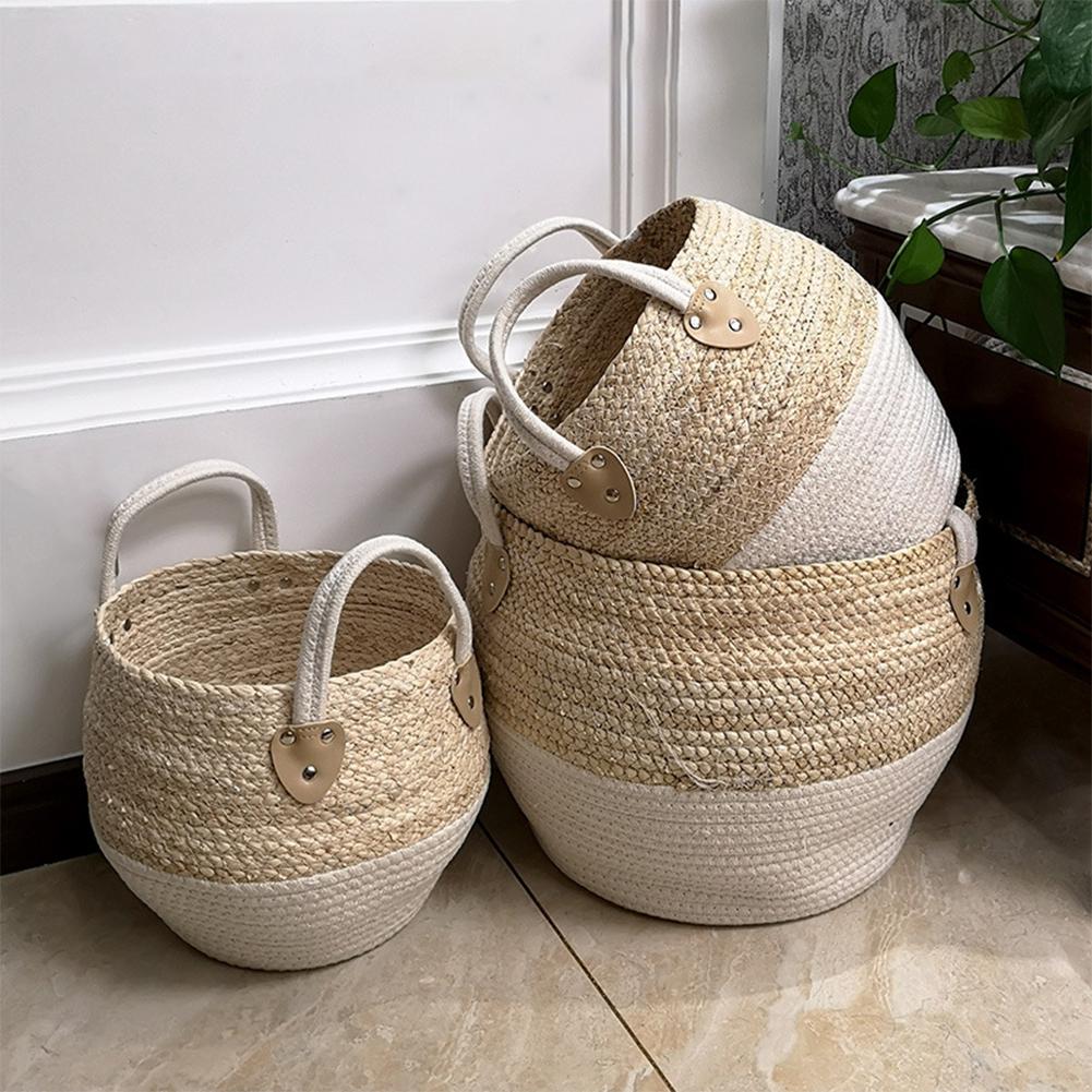 Natural Storage Basket with Handle