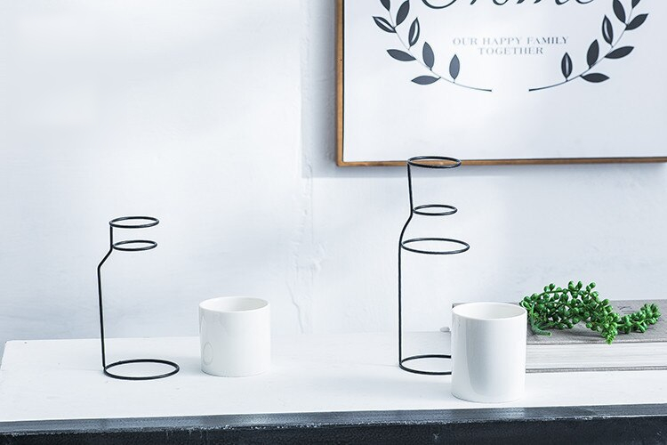 Nordic Metal Vase for Home Decor