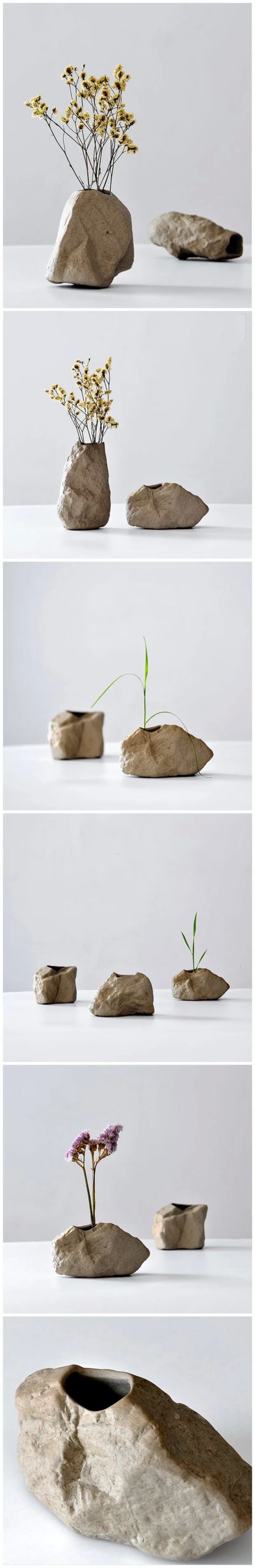 Rock Design Vase