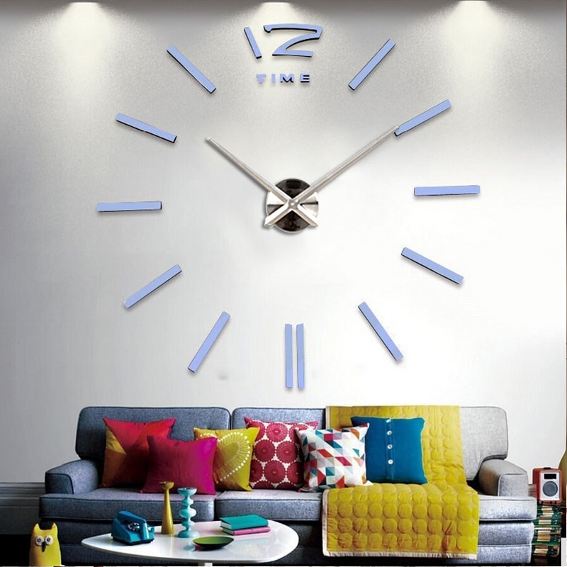 Large Acrylic Mirror Wall Clock