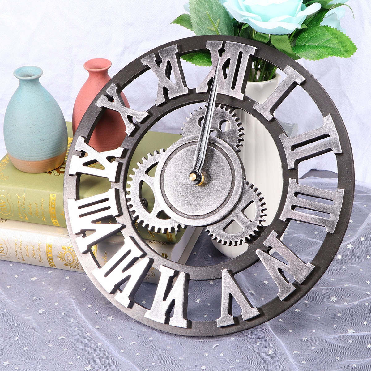 Industrial Style Hollow Wall Clock