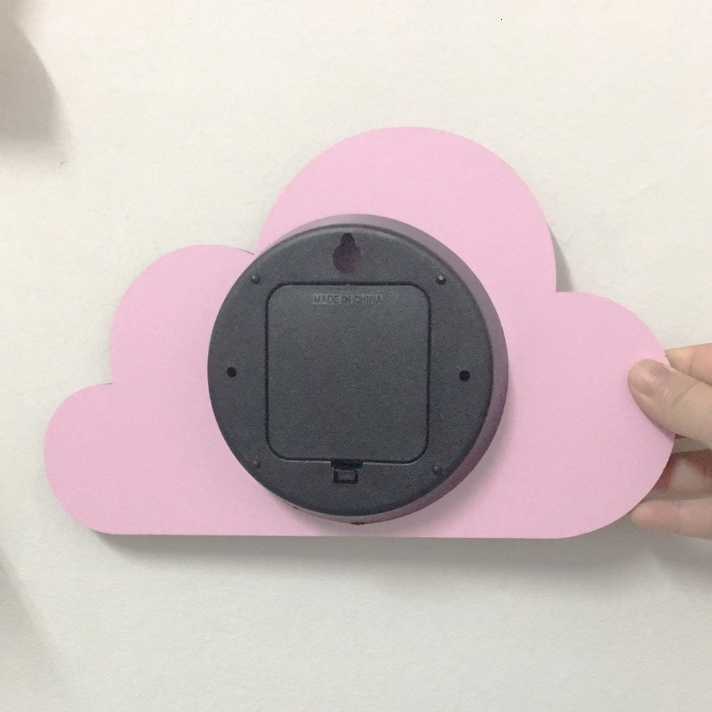 Cloud Shaped Wooden Wall Clocks