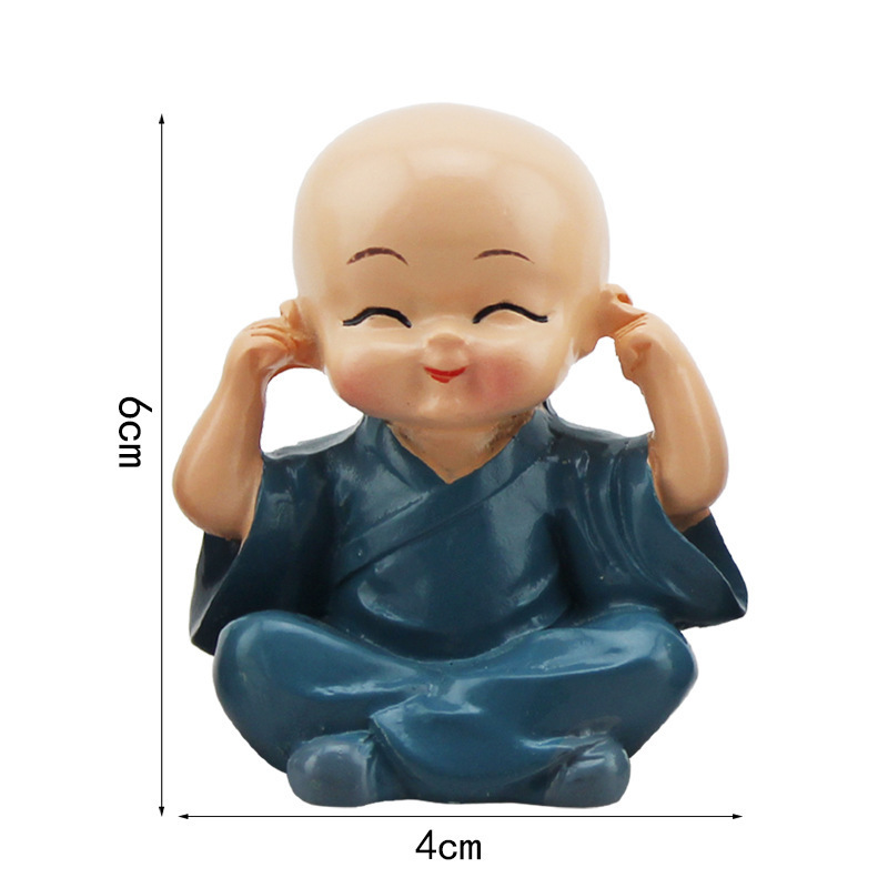 Little Monk Figurines 4 Pcs Set