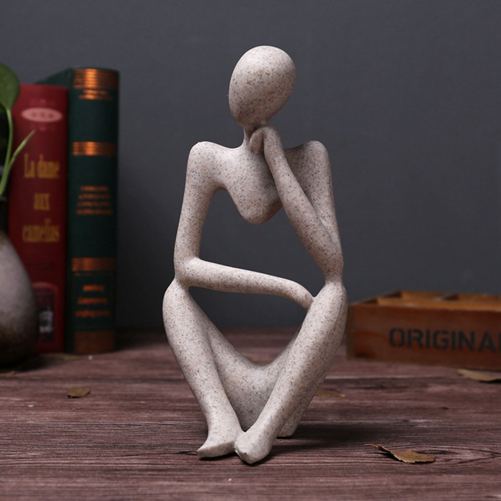 Creative Abstract Resin Thinker Statue