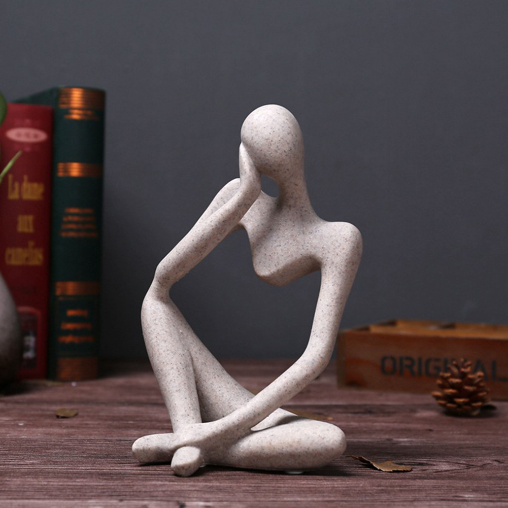 Creative Abstract Resin Thinker Statue