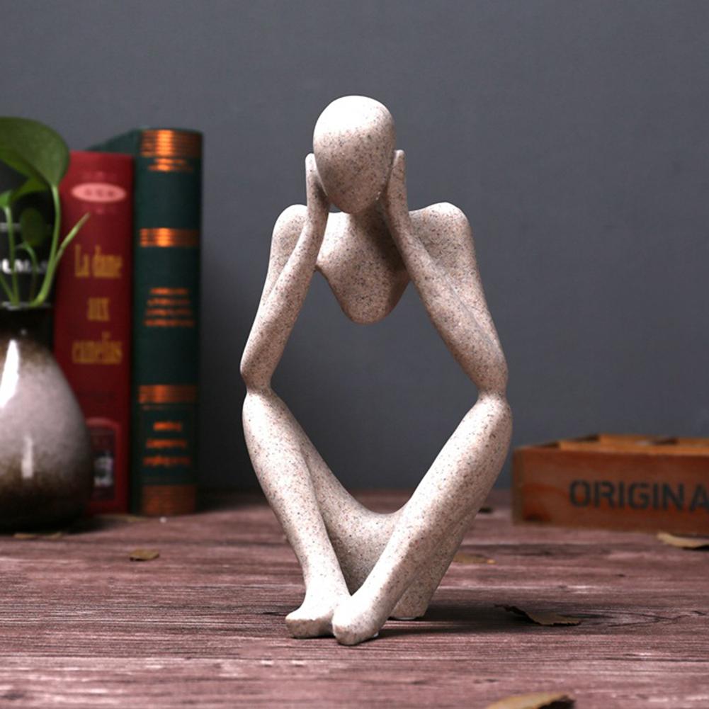 Creative Abstract Resin Thinker Statue