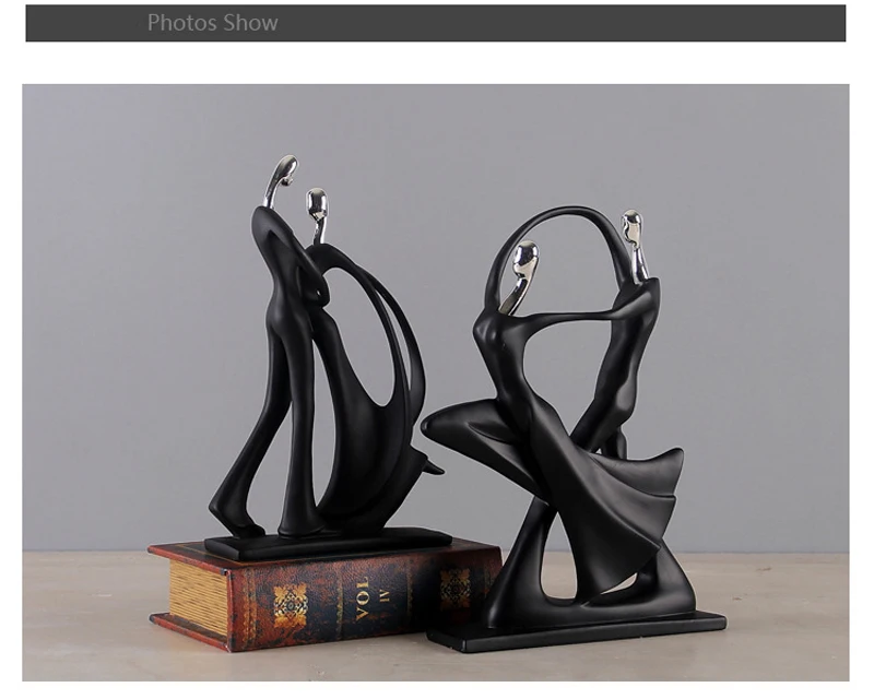 Nordic Dancing Couple Resin Figure