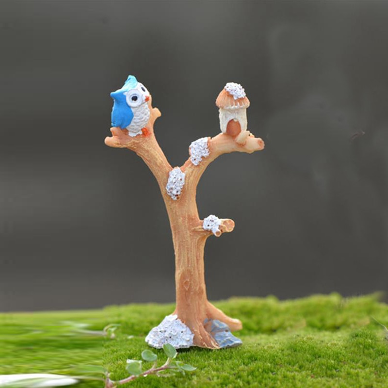 Cute Owl Tree Miniature