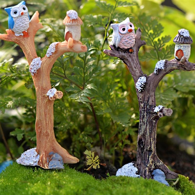 Cute Owl Tree Miniature