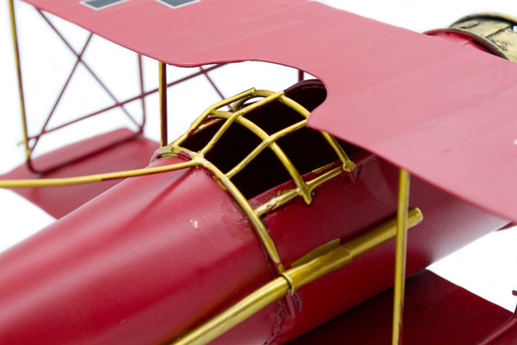 Handmade Metal Airplane Figurine