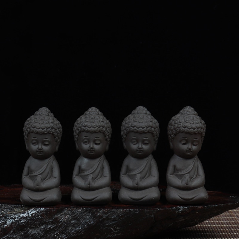 Feng Shui Black Mini Buddha Miniature