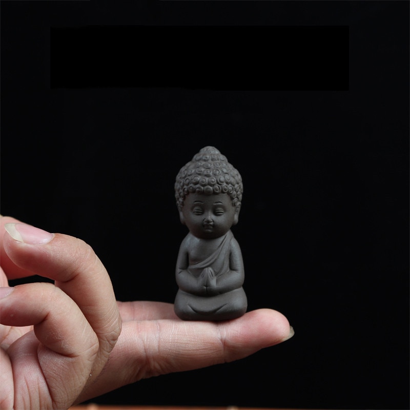 Feng Shui Black Mini Buddha Miniature