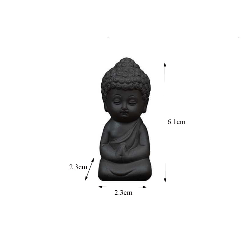 Feng Shui Black Mini Buddha Miniature