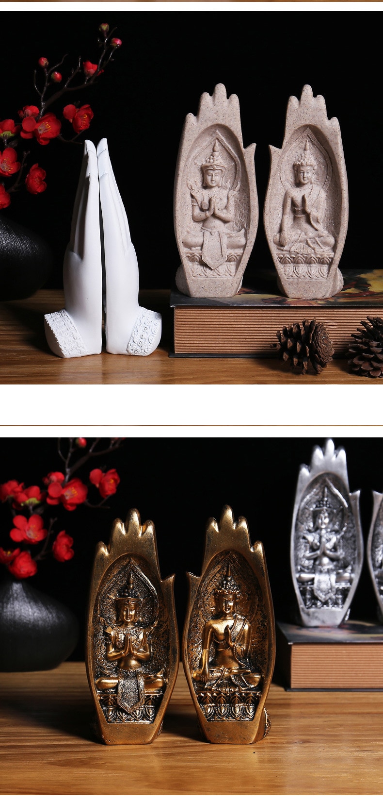 Decorative Feng Shui Hand Buddha Statue