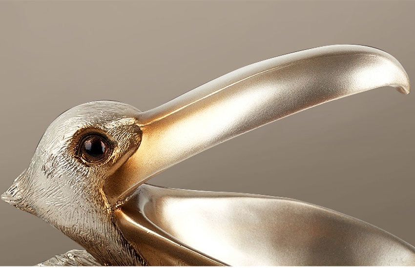 Pelican Shaped Container Figurine