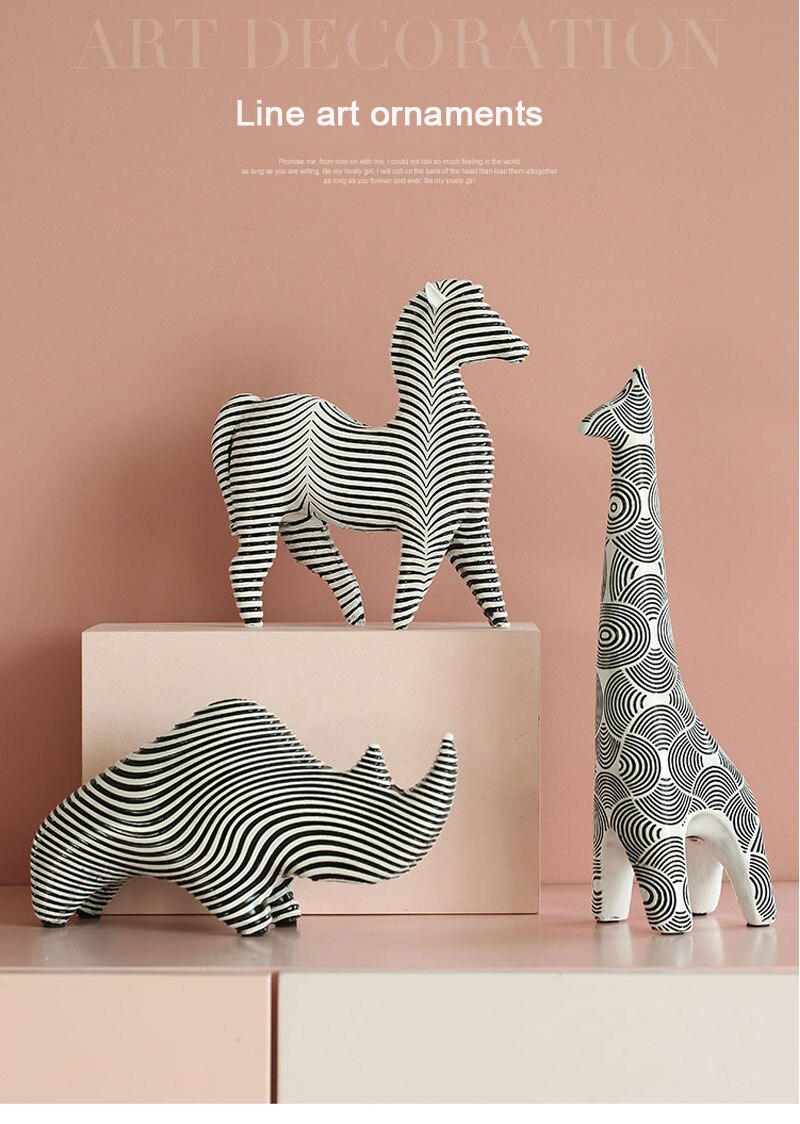 Nordic Creative Animal Figurines