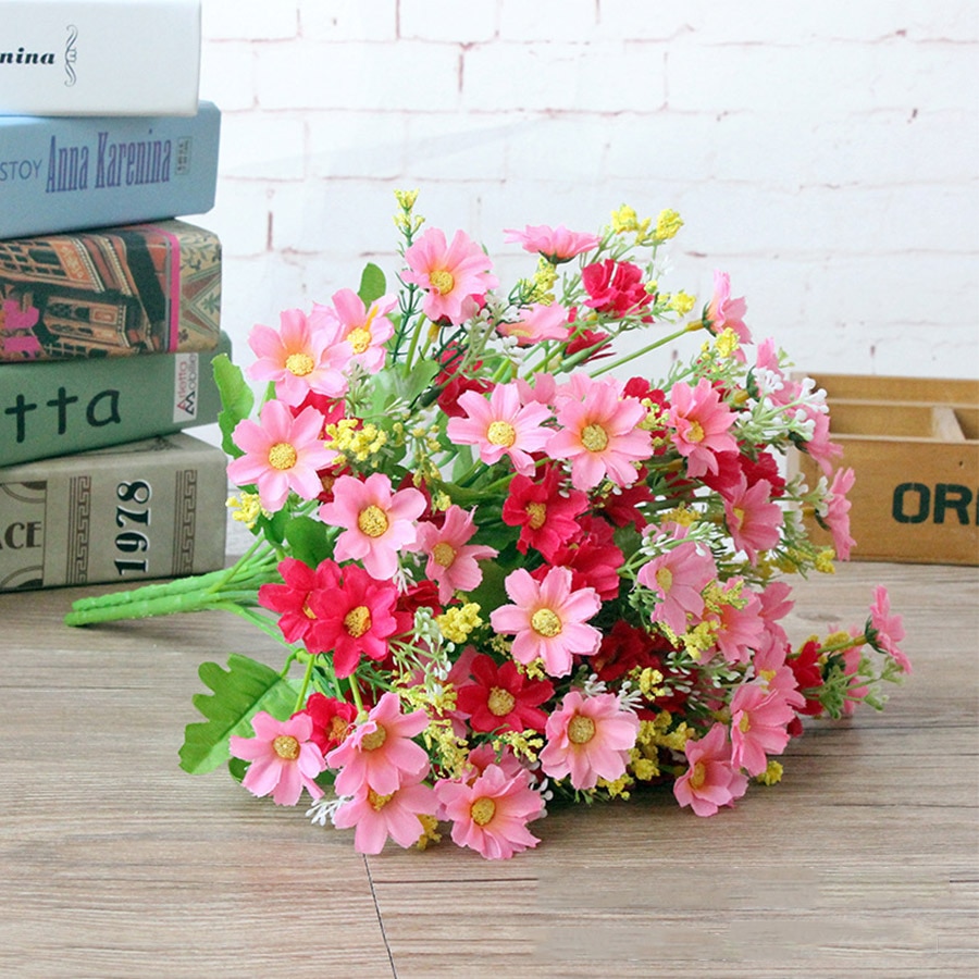 Decorative Artificial Flowers 28 pcs Set