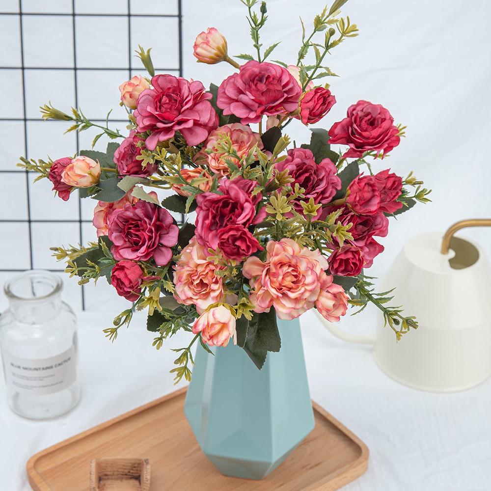 High-Quality Artificial Silk Peonies