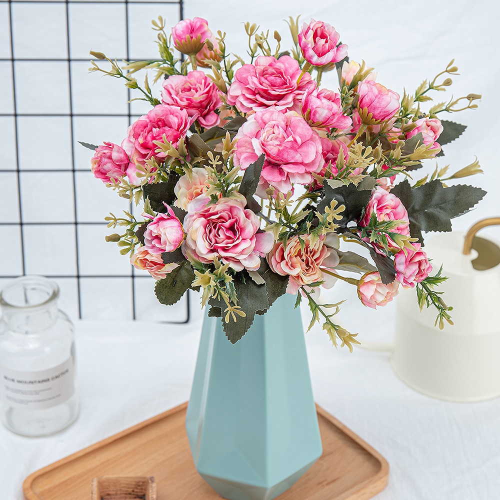 High-Quality Artificial Silk Peonies