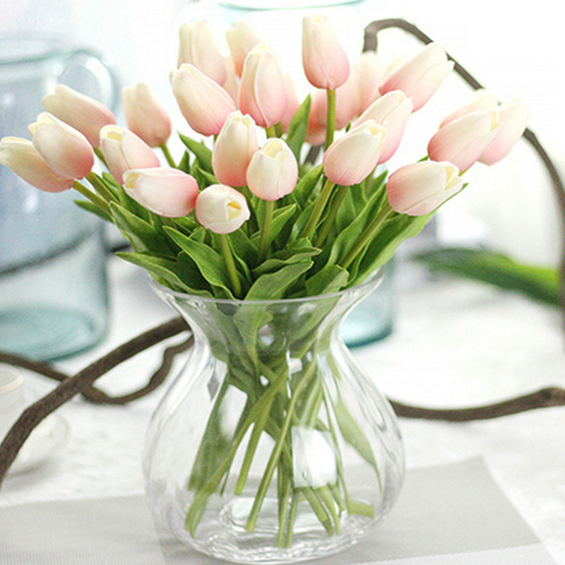 PU Artificial Tulip Flowers Bouquet