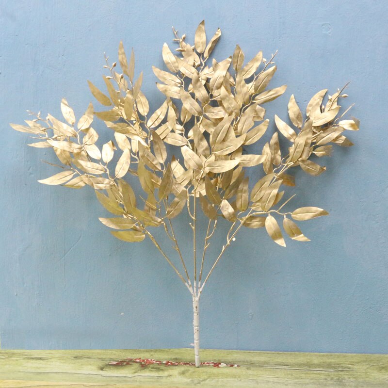 Multicolored Artificial Willow Leaves