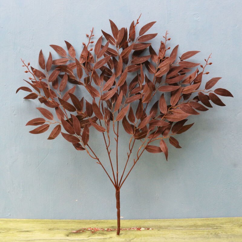 Multicolored Artificial Willow Leaves